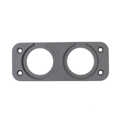 DS5 2 Gang/Hole Poly/Plastic Panel for USB Charger, Cigarette Socket, Voltmeter